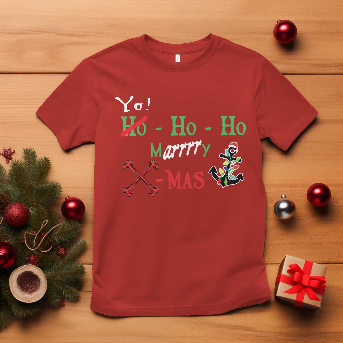 funny-christmas-pirate-t-shirt-yo-ho-ho-marrrrry-x-mas-anchor-santa-hat