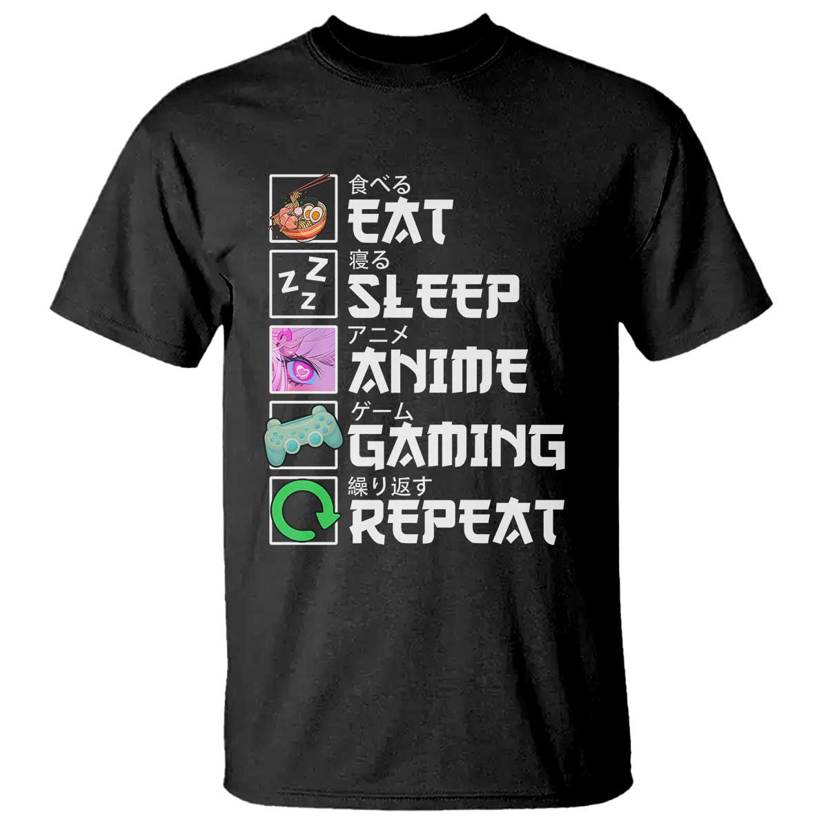 eat-sleep-anime-gaming-repeat-t-shirt-kawaii-otaku-anime-manga