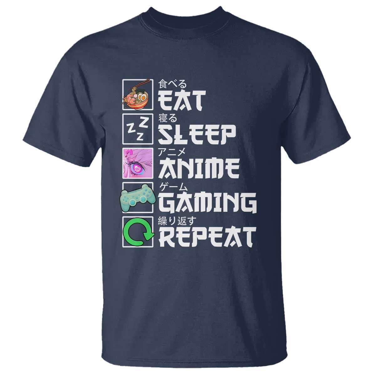 eat-sleep-anime-gaming-repeat-t-shirt-kawaii-otaku-anime-manga