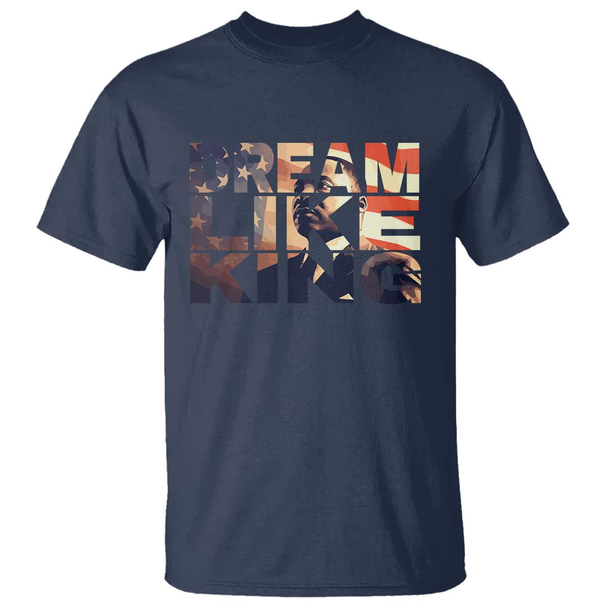 dream-like-king-dr-martin-luther-king-t-shirt-mlk-day-vintage-american-flag