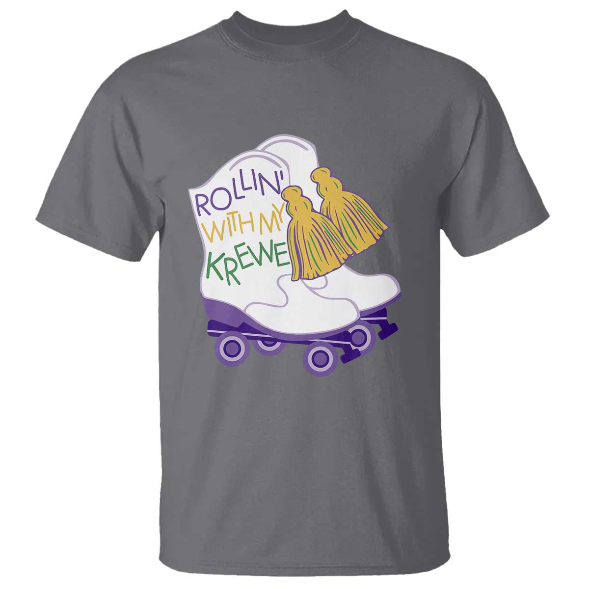 funny-mardi-gras-t-shirt-rollin-with-my-krewe-marching-boots-carnival-party