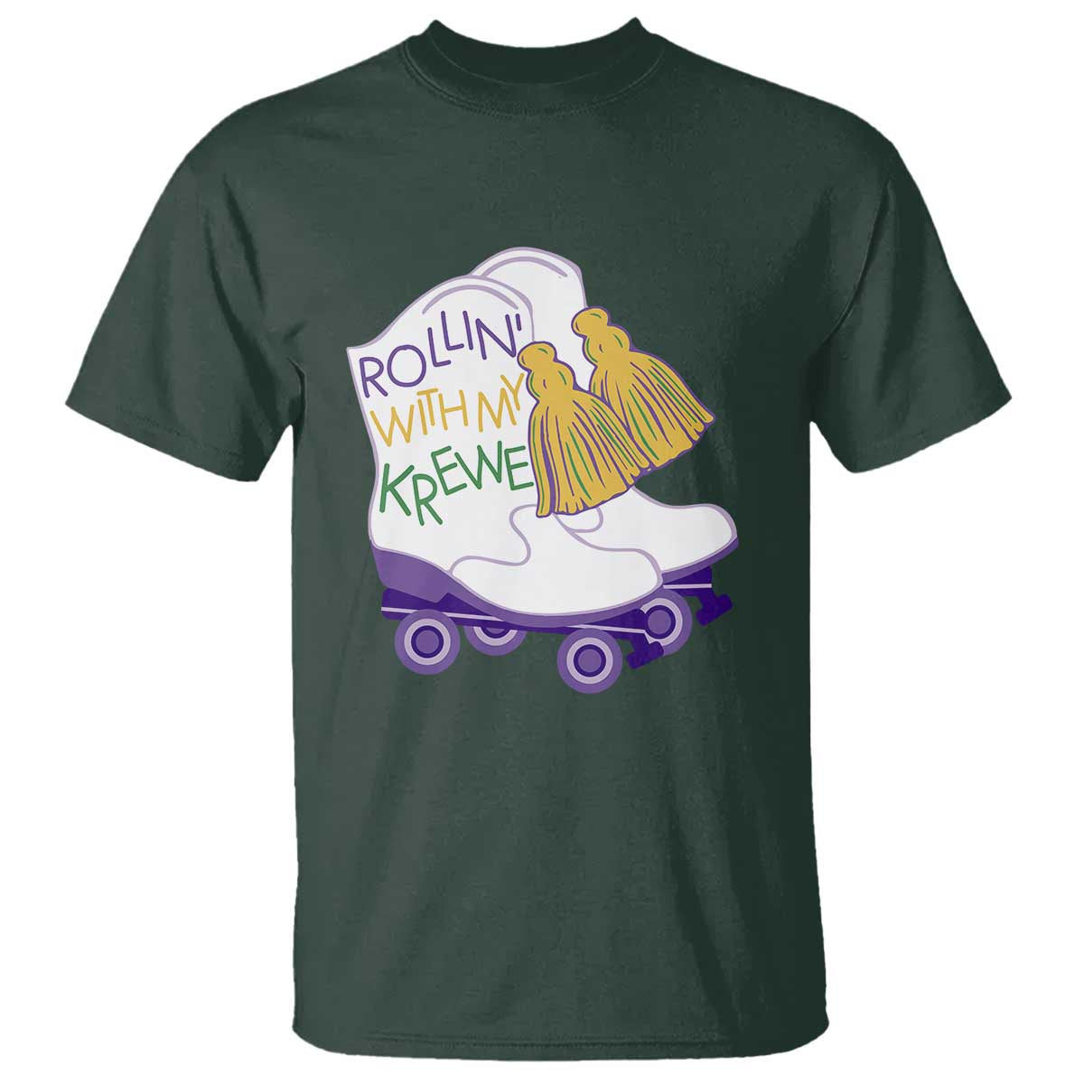 funny-mardi-gras-t-shirt-rollin-with-my-krewe-marching-boots-carnival-party