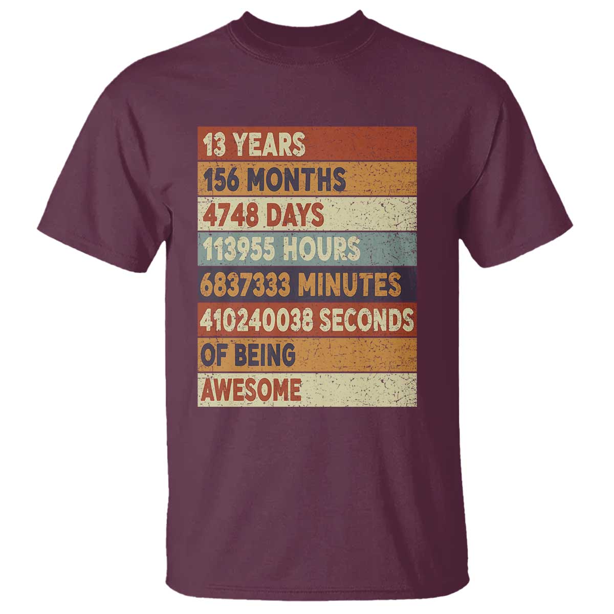funny-13th-birthday-t-shirt-13-years-156-months-4748-days-vintage-retro