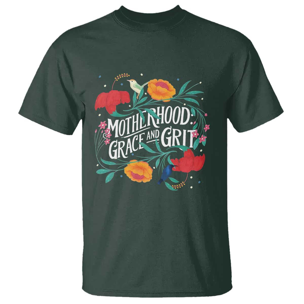 motherhood-grace-and-grit-t-shirt-boho-floral-mothers-day