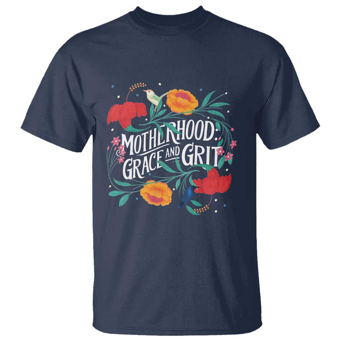 motherhood-grace-and-grit-t-shirt-boho-floral-mothers-day