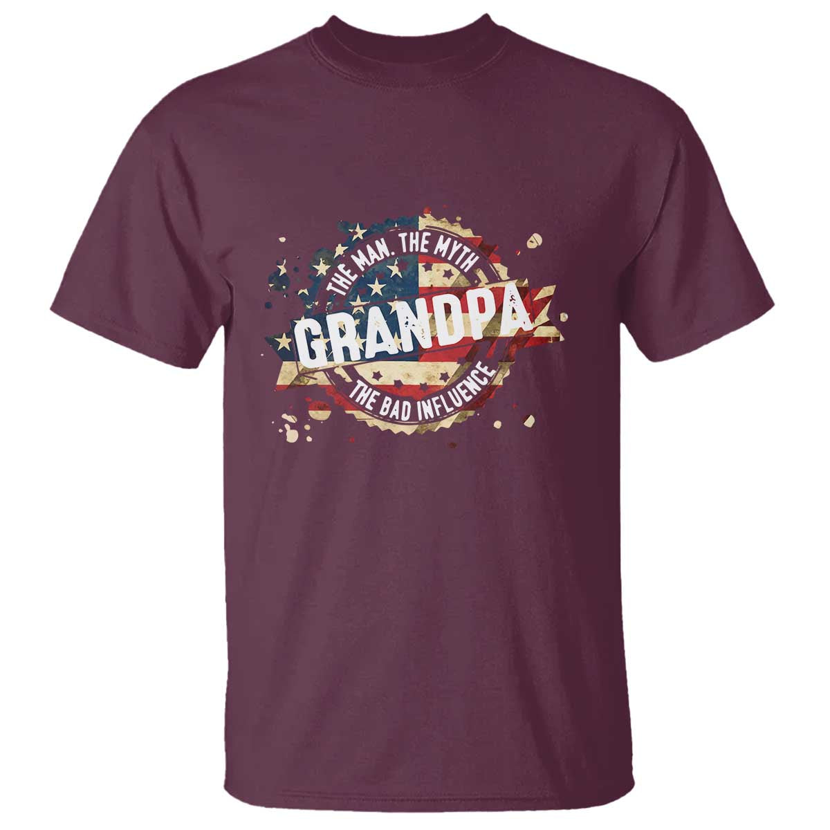 funny-grandpa-the-man-the-myth-the-bad-influence-t-shirt-fathers-day