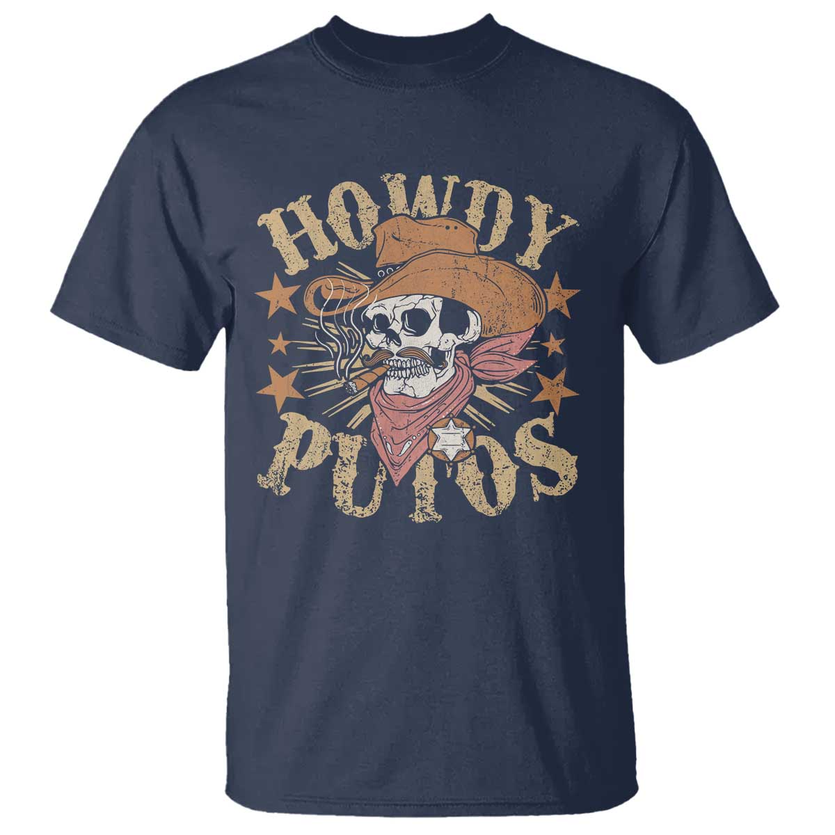 funny-howdy-putos-t-shirt-western-country-smoking-skull-cowboy