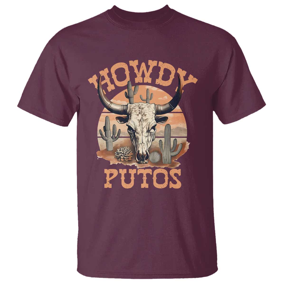 funny-howdy-putos-t-shirt-bull-skull-country-cowboy-western