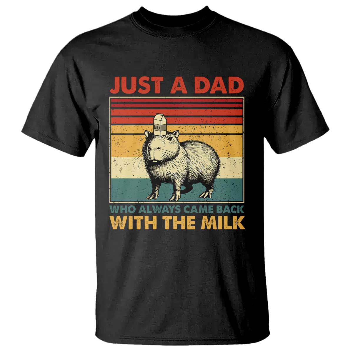 funny-just-a-dad-who-always-came-back-with-the-milk-t-shirt-capybara-fathers-day