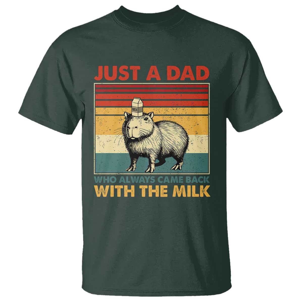 funny-just-a-dad-who-always-came-back-with-the-milk-t-shirt-capybara-fathers-day