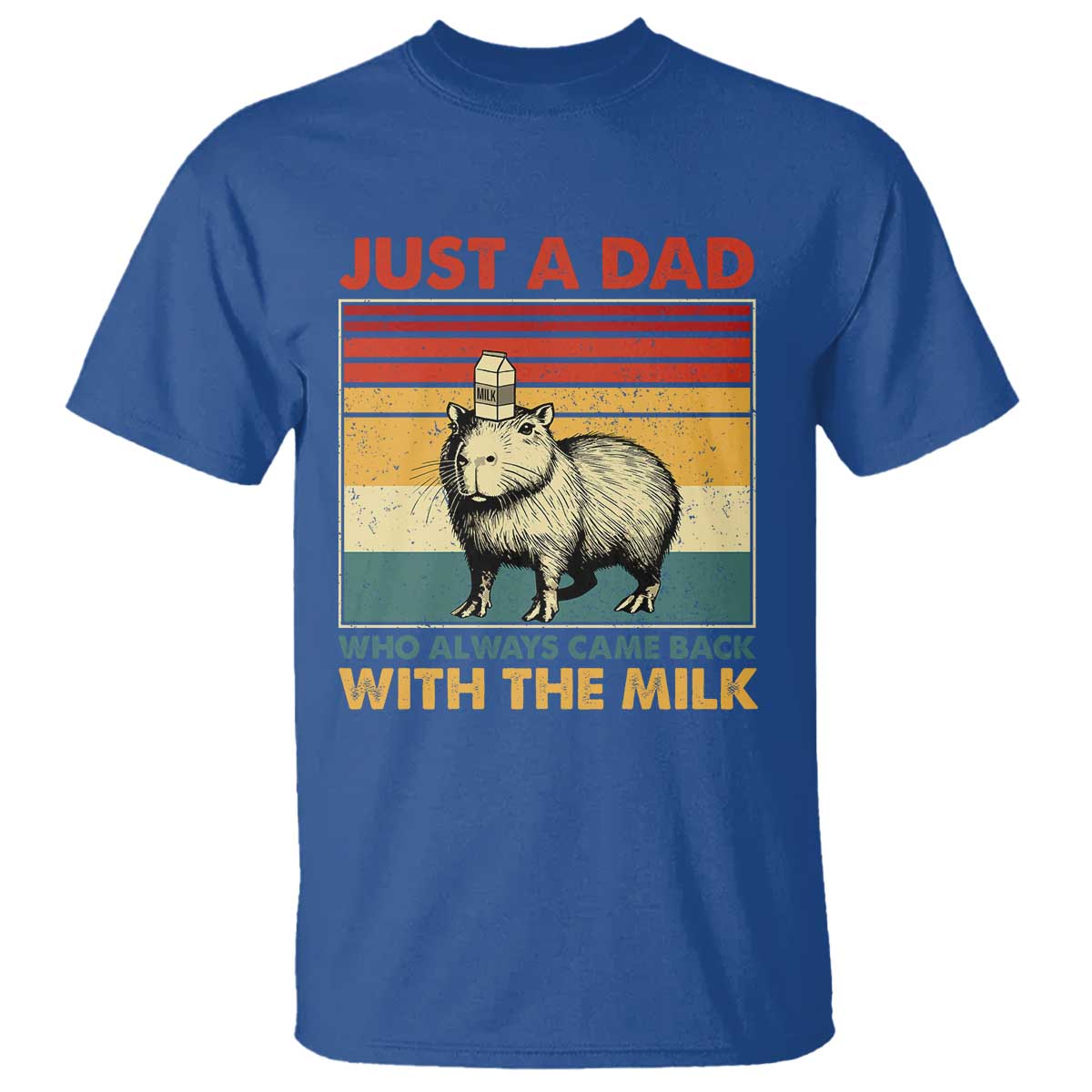 funny-just-a-dad-who-always-came-back-with-the-milk-t-shirt-capybara-fathers-day