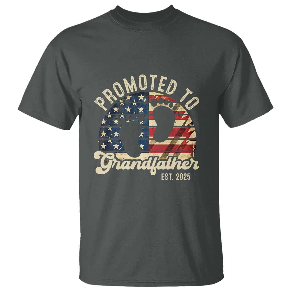 funny-promoted-to-grandfather-2025-t-shirt-newborn-vintage-american-flag