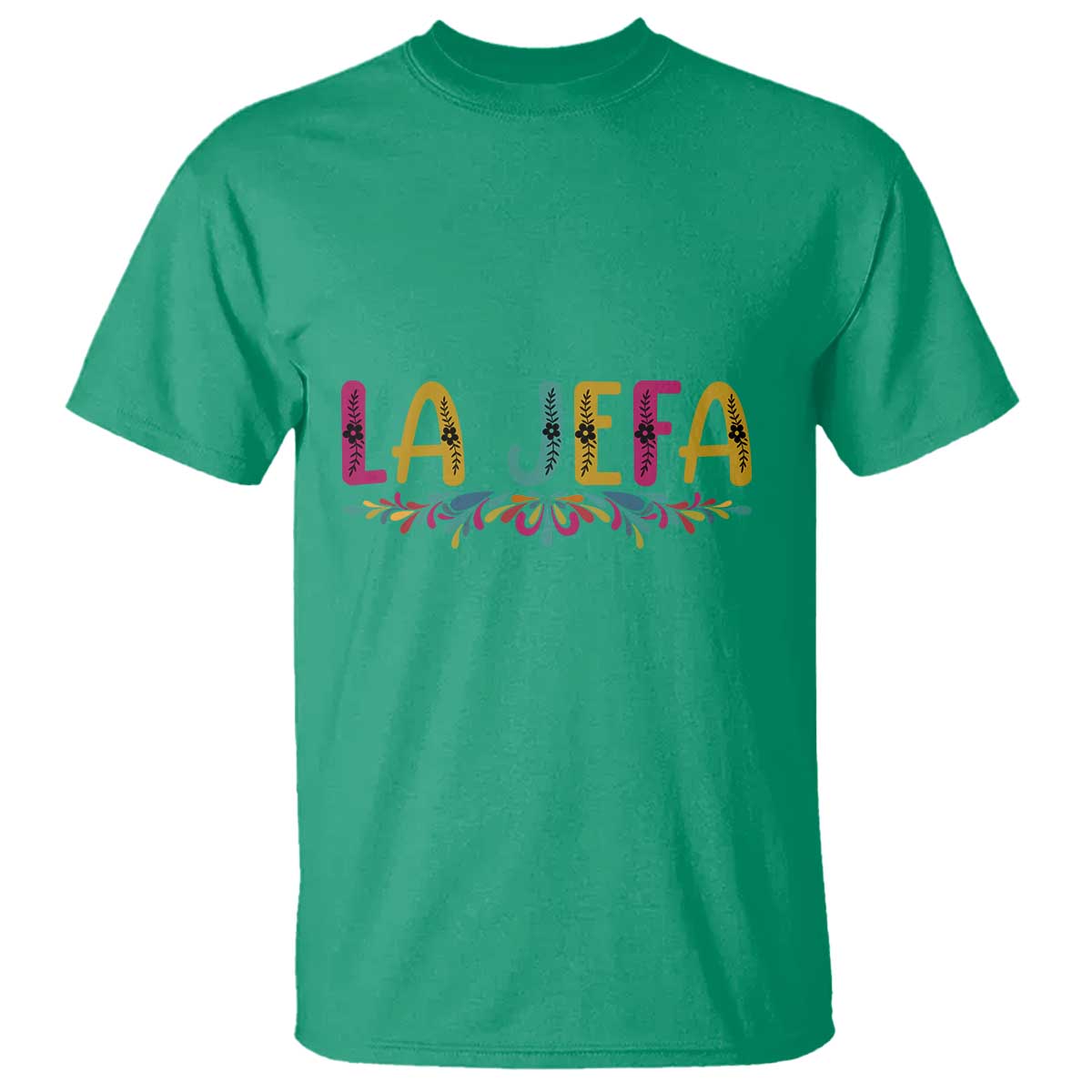 funny-mexican-spanish-la-jefa-boss-t-shirt-mexican-flowers
