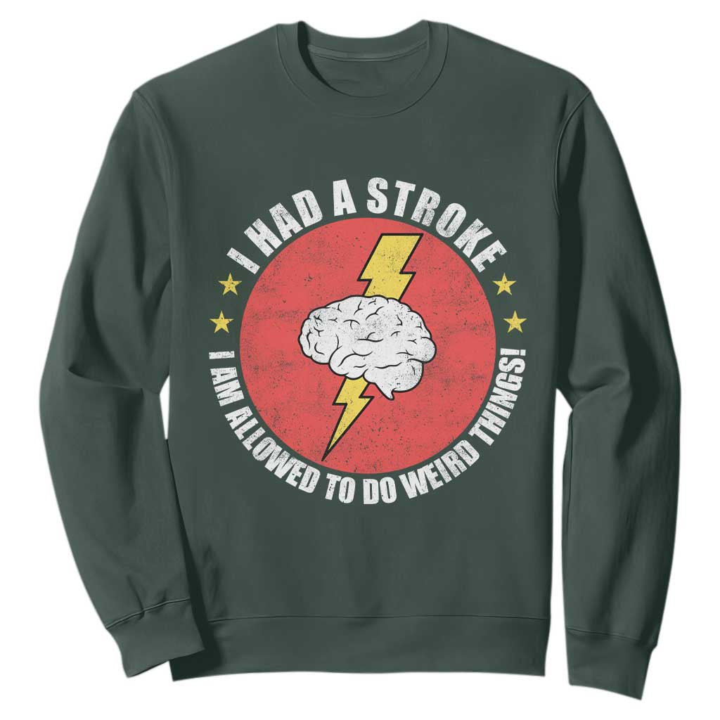 I Had A Stroke I Am Allowed To Do Weird Things Sweatshirt