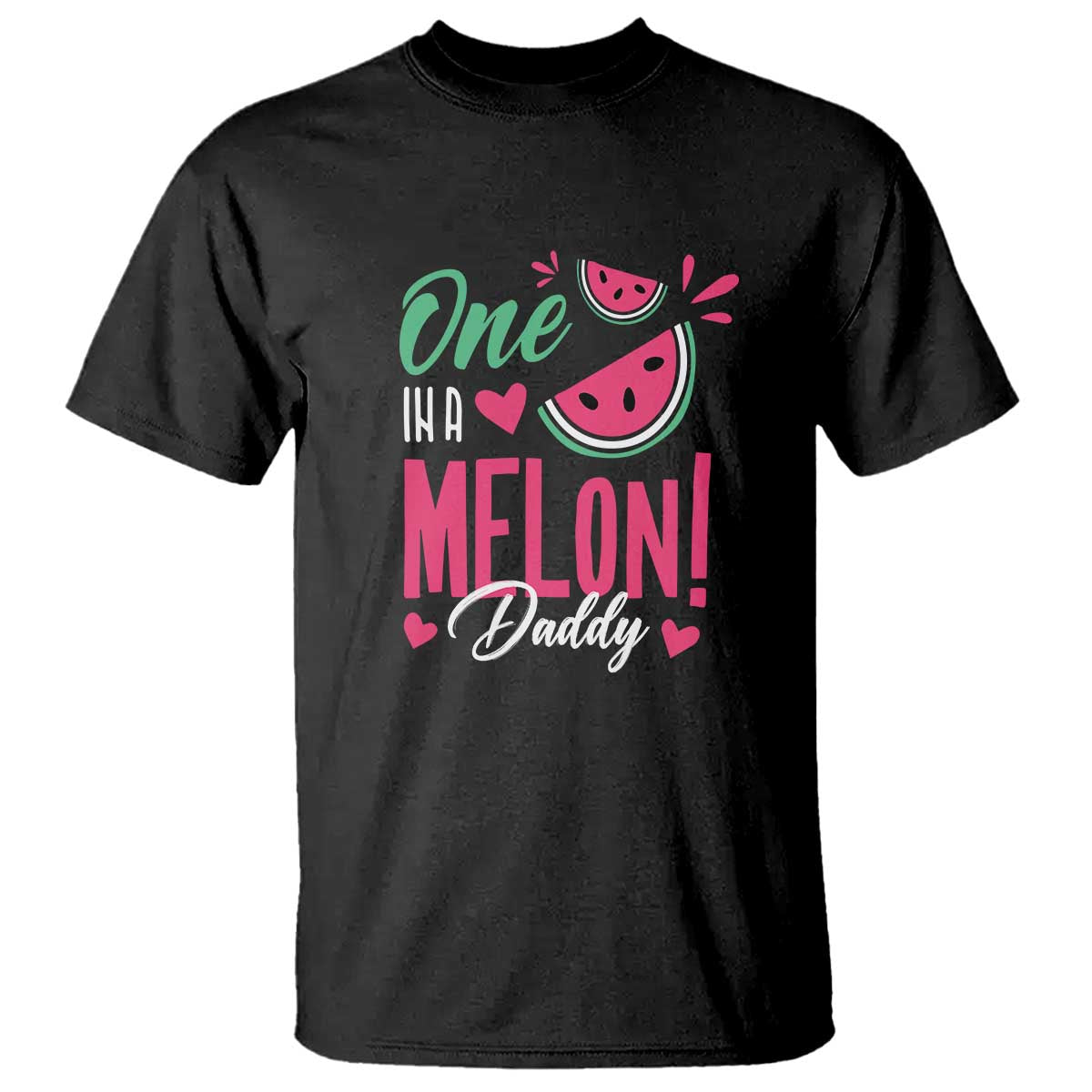 dad-t-shirt-one-in-a-melon-daddy-birthday-funny-watermelon-summer-vacation