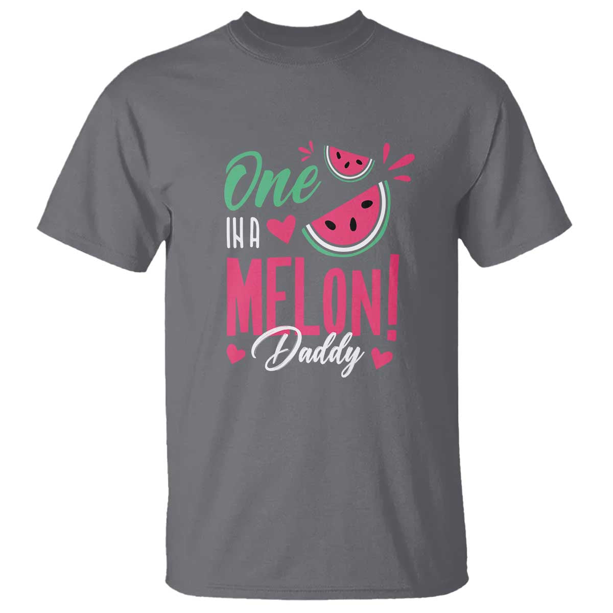 dad-t-shirt-one-in-a-melon-daddy-birthday-funny-watermelon-summer-vacation