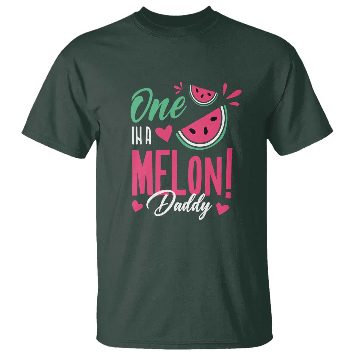 dad-t-shirt-one-in-a-melon-daddy-birthday-funny-watermelon-summer-vacation
