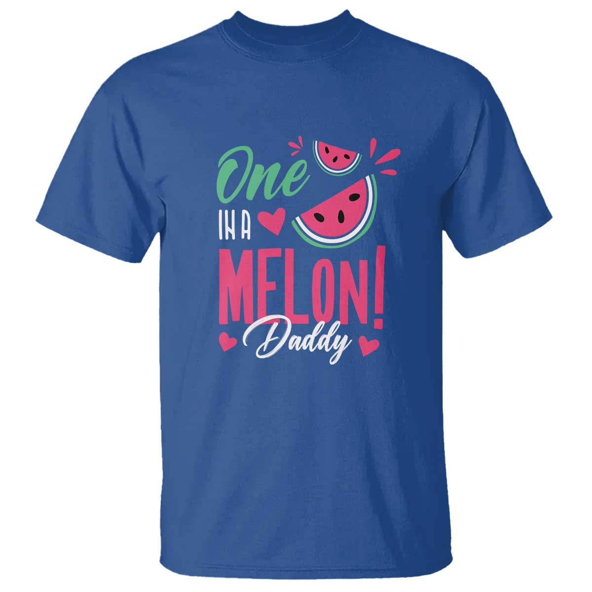 dad-t-shirt-one-in-a-melon-daddy-birthday-funny-watermelon-summer-vacation