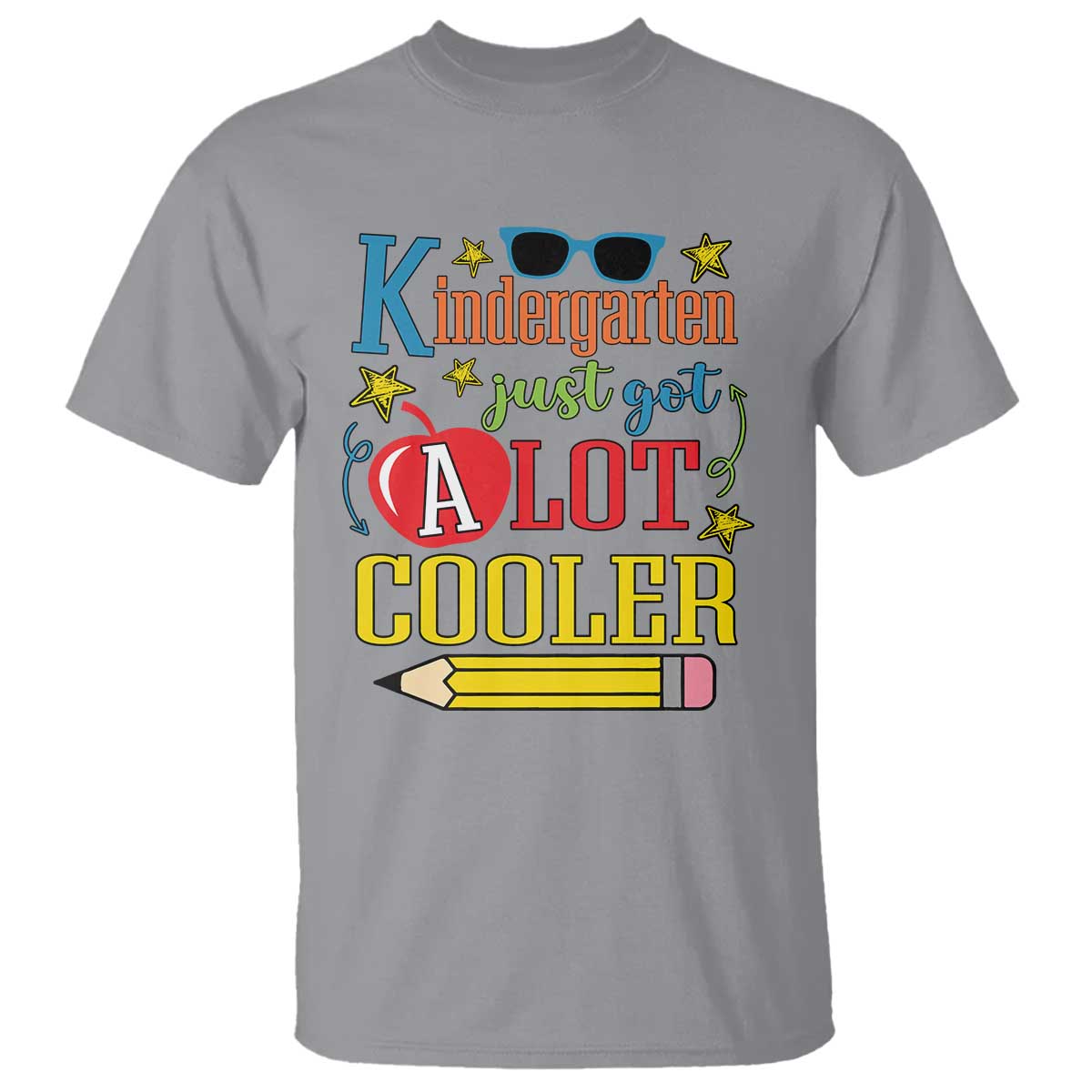 funny-kindergarten-just-got-a-lot-cooler-t-shirt-first-day-of-school-sunglass-red-apple