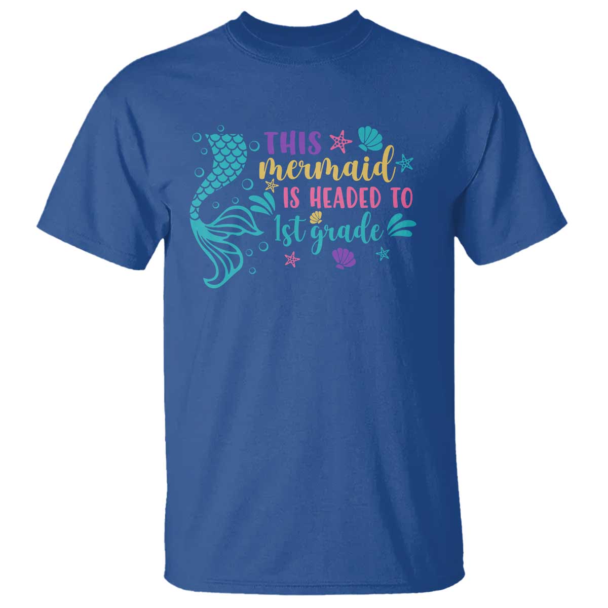 funny-back-to-school-t-shirt-this-mermaid-is-headed-to-1st-grade-bubbles-starfish-seashell