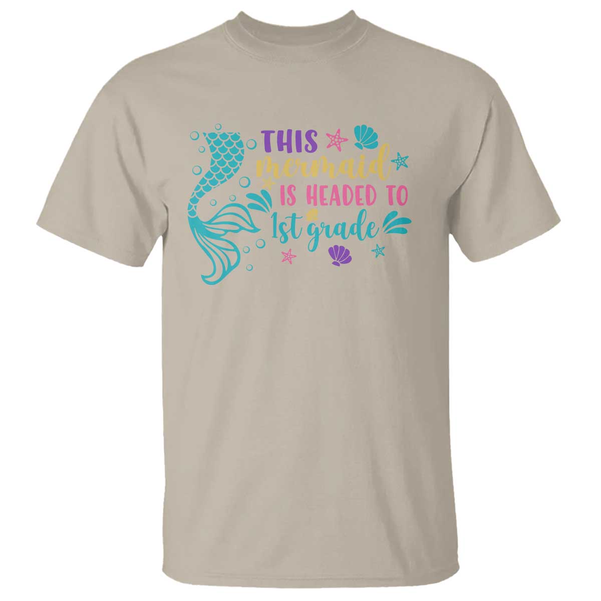 funny-back-to-school-t-shirt-this-mermaid-is-headed-to-1st-grade-bubbles-starfish-seashell