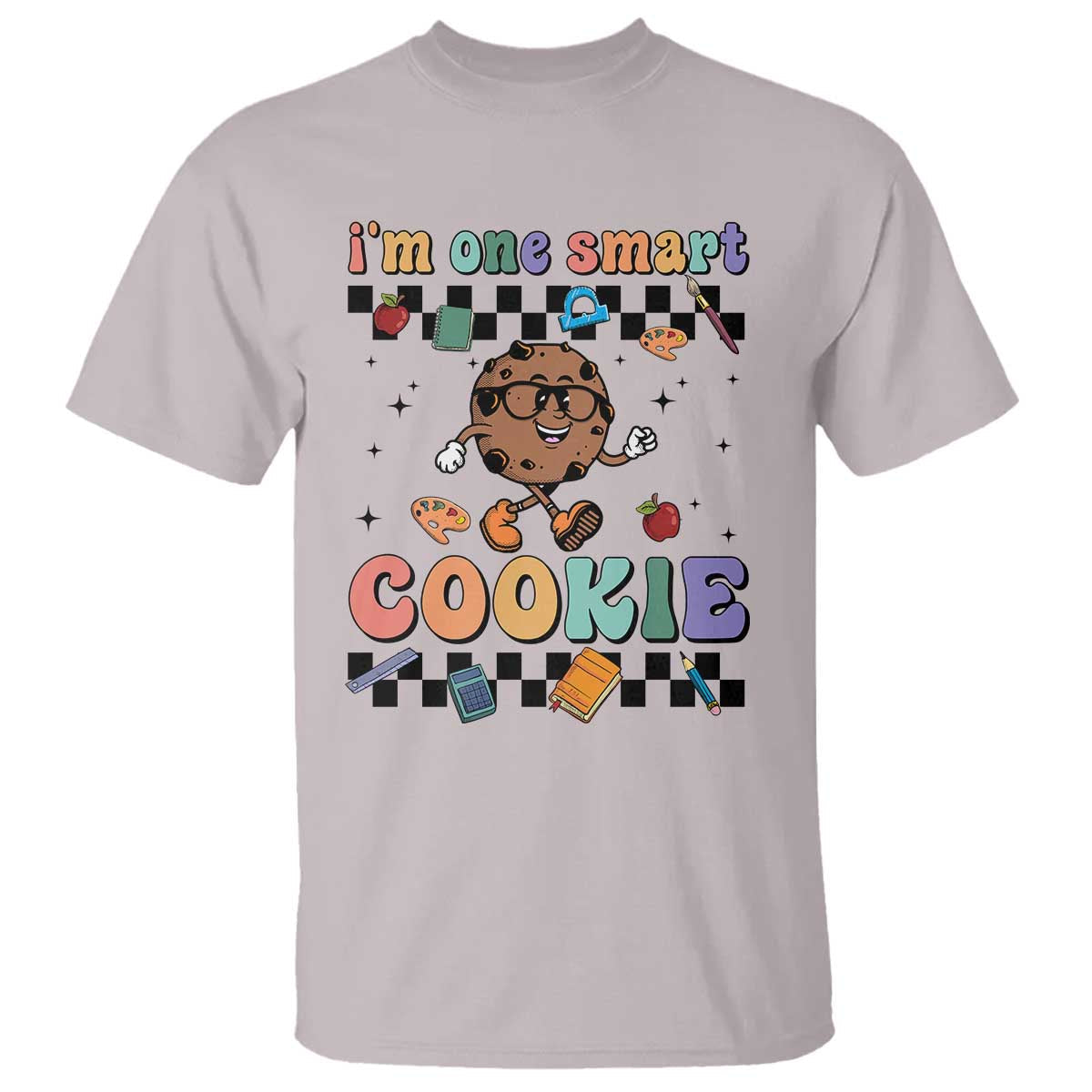 funny-student-t-shirt-im-one-smart-cookie-apple-book-ruler-pencil