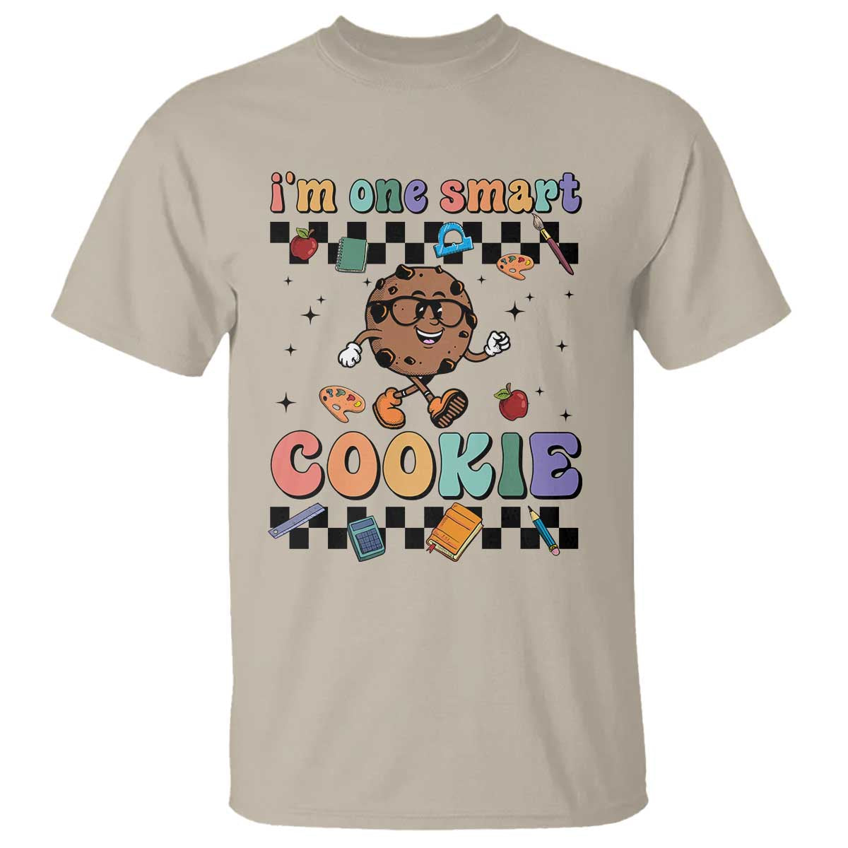 funny-student-t-shirt-im-one-smart-cookie-apple-book-ruler-pencil