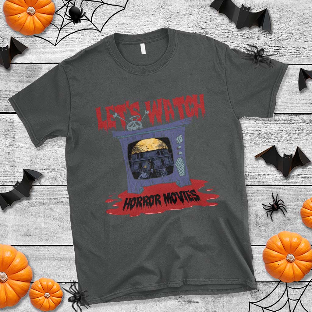 funny-halloween-t-shirt-lets-watch-horror-movies-televison-murderer-blood-skull