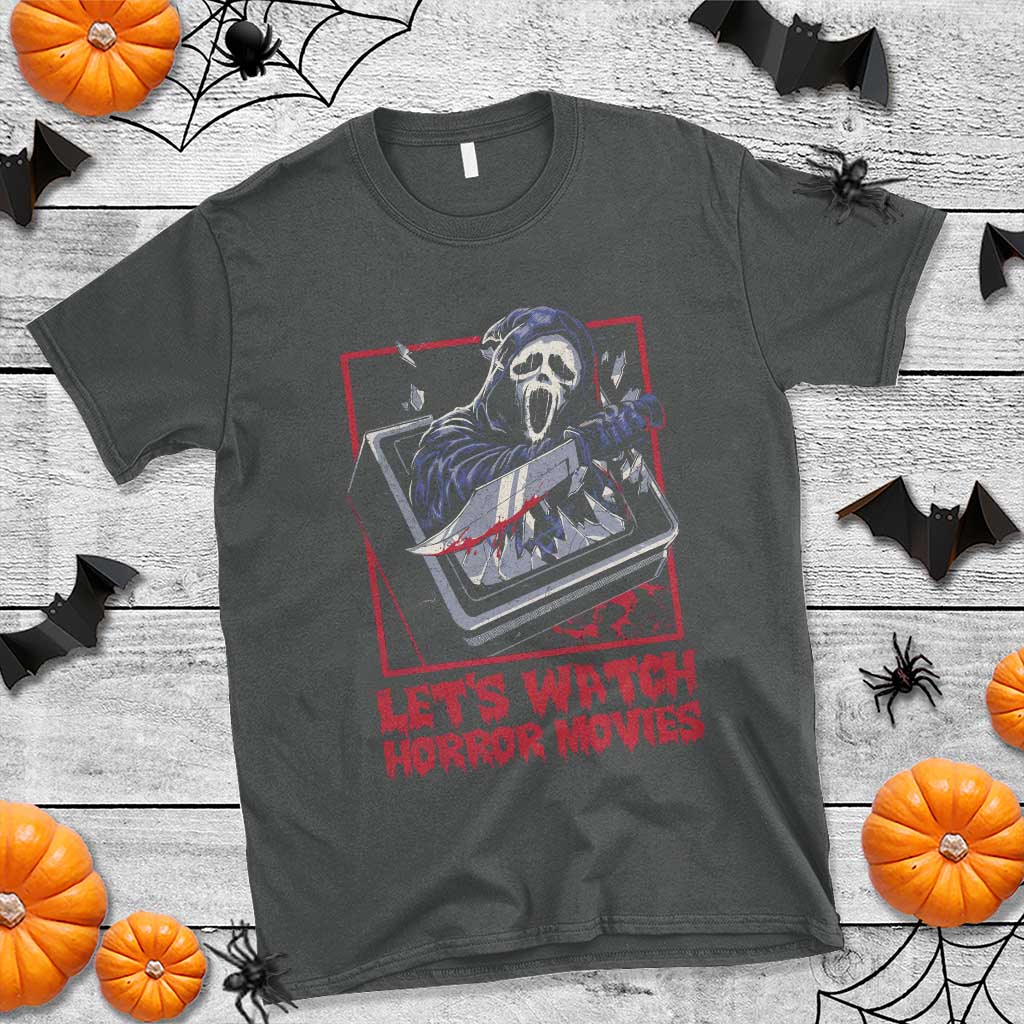 funny-halloween-t-shirt-lets-watch-horror-movies-ghost-broken-televison-knife