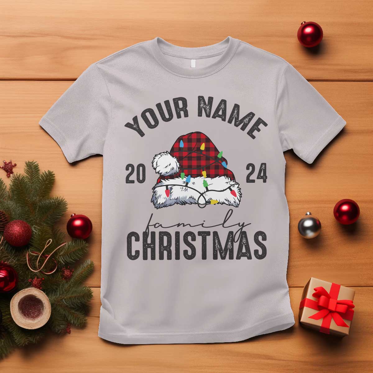 personalized-christmas-family-t-shirt-custom-name-family-christmas-2024-santa-hat