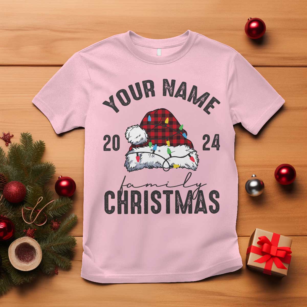 personalized-christmas-family-t-shirt-custom-name-family-christmas-2024-santa-hat