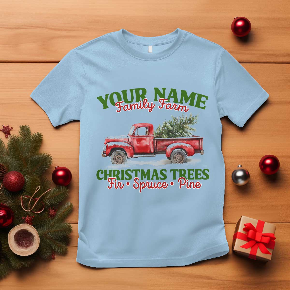 personalized-christmas-family-t-shirt-custom-name-family-farm-christmas-trees-vintage-truck