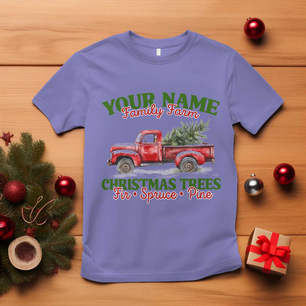personalized-christmas-family-t-shirt-custom-name-family-farm-christmas-trees-vintage-truck