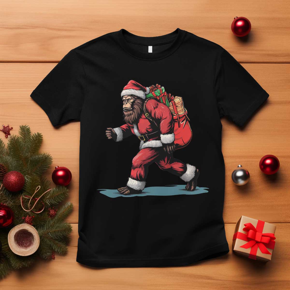 funny-christmas-santa-bigfoot-t-shirt-xmas-sasquatch