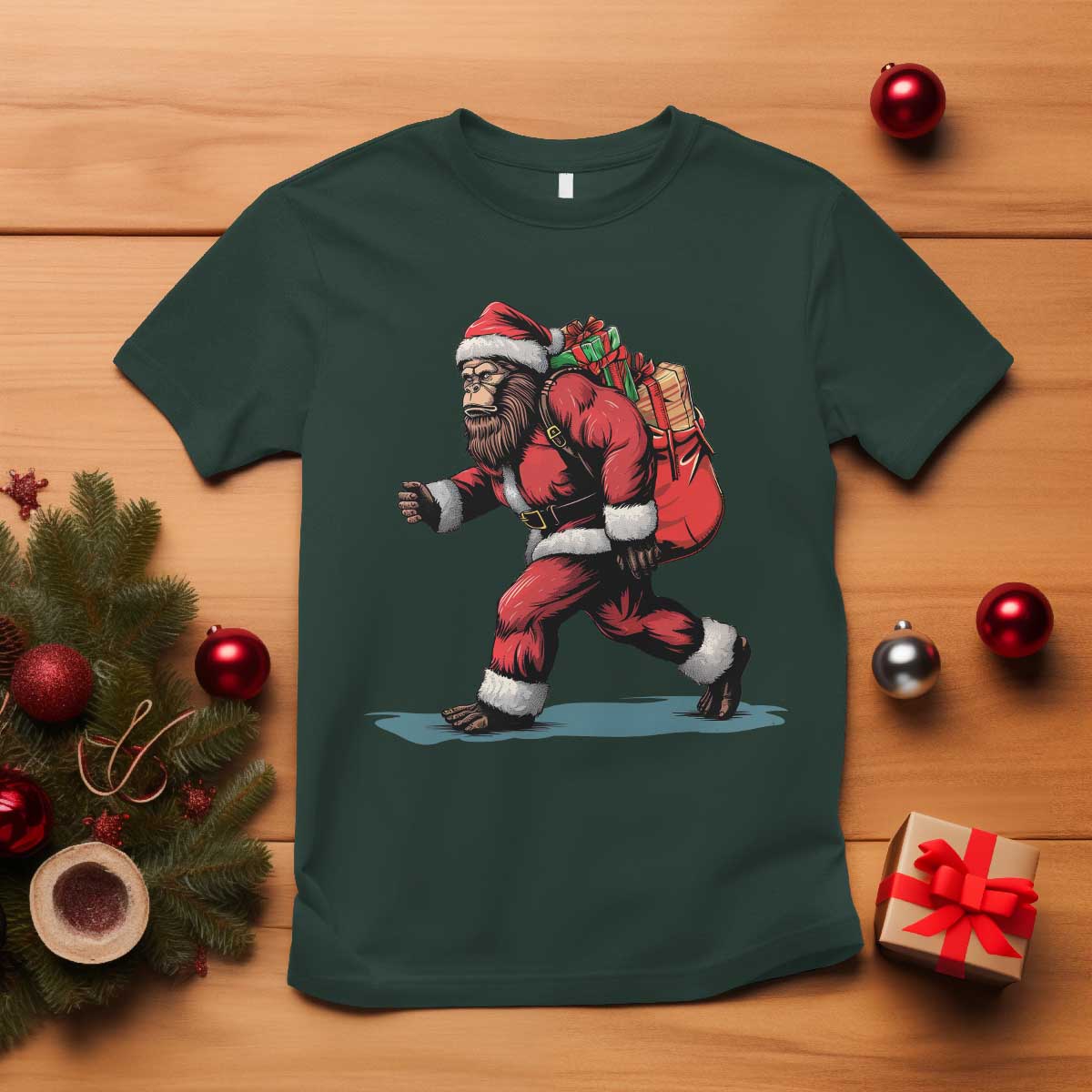 funny-christmas-santa-bigfoot-t-shirt-xmas-sasquatch