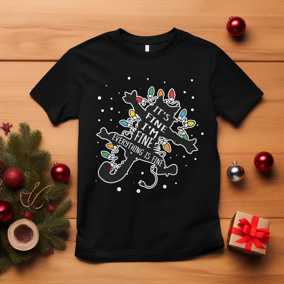 funny-christmas-its-fine-im-fine-everything-is-fine-t-shirt-black-cat