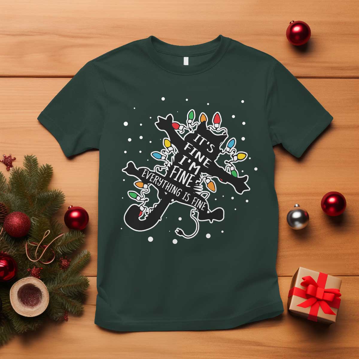 funny-christmas-its-fine-im-fine-everything-is-fine-t-shirt-black-cat