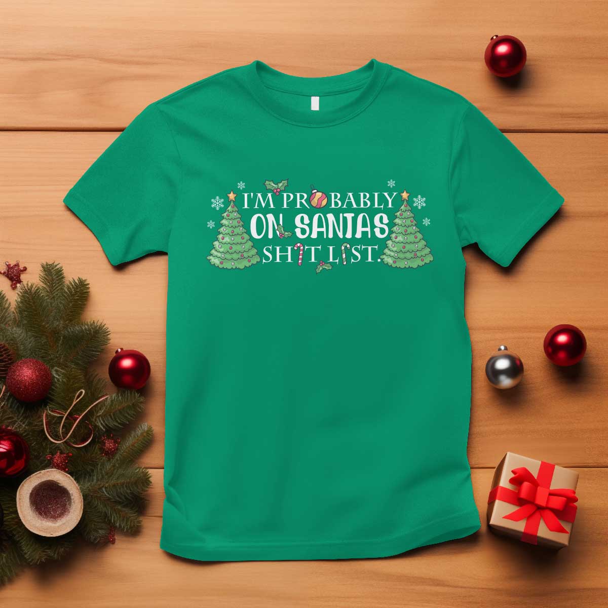 funny-christmas-t-shirt-im-probably-on-santas-list