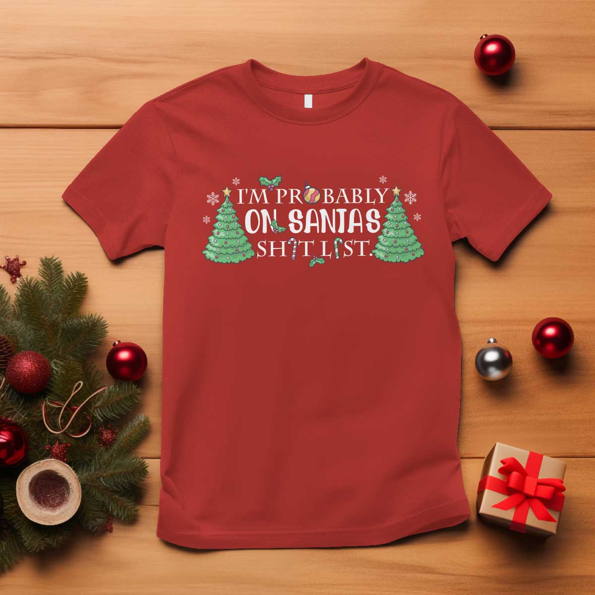 funny-christmas-t-shirt-im-probably-on-santas-list