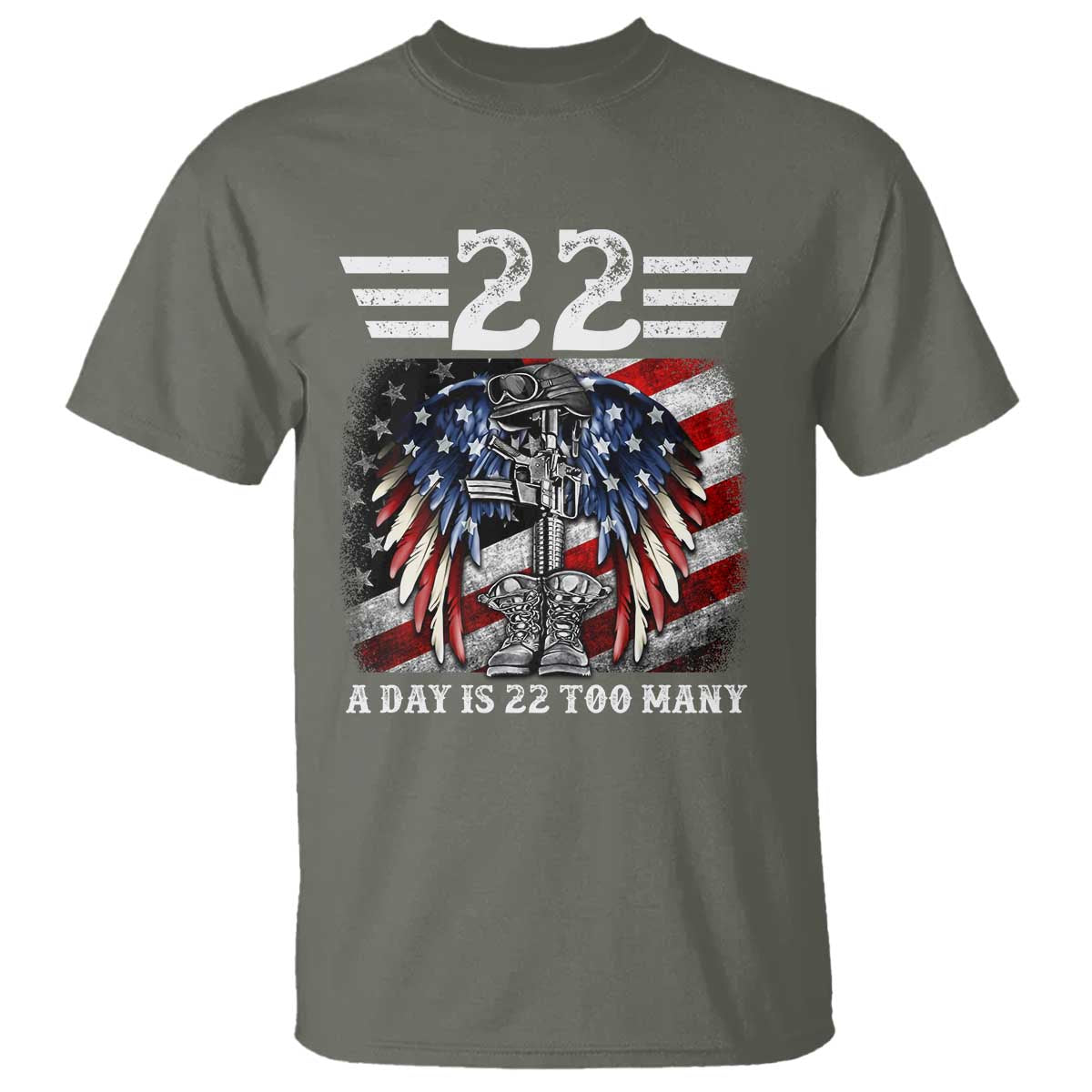 Veteran Suicide Prevention Support T Shirt 22 A Day Is 22 Too Many Vintage American Flag