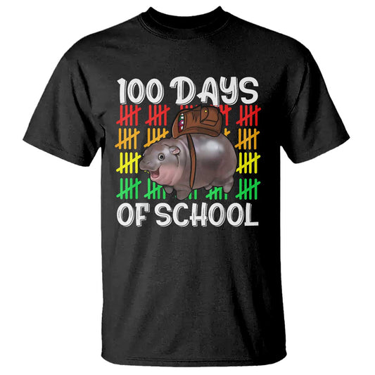 funny-moo-deng-100-days-of-school-t-shirt