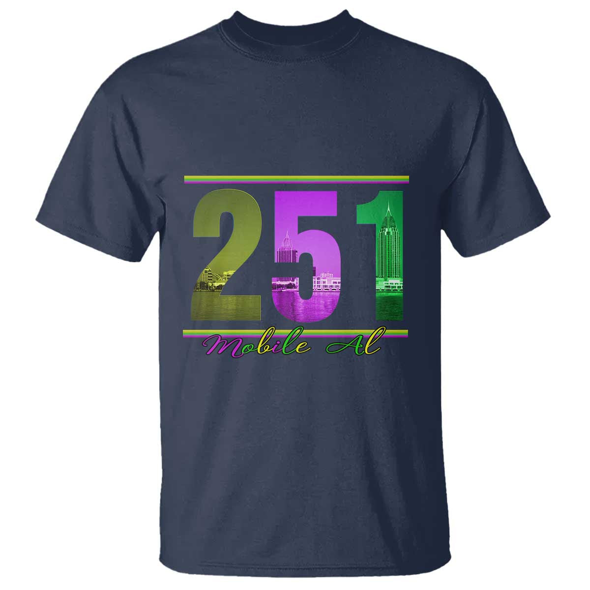 funny-mardi-gras-in-mobile-alabama-251-t-shirt-skyline-area-code