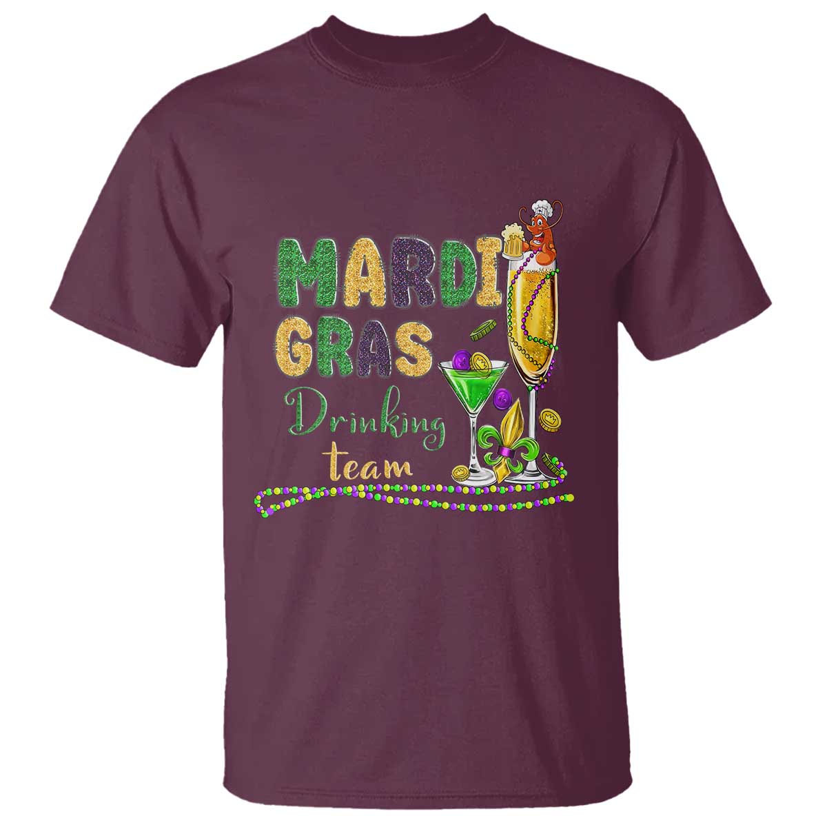 funny-mardi-gras-drinking-team-t-shirt-cocktails-wine-crawfish-beads-glitter-print