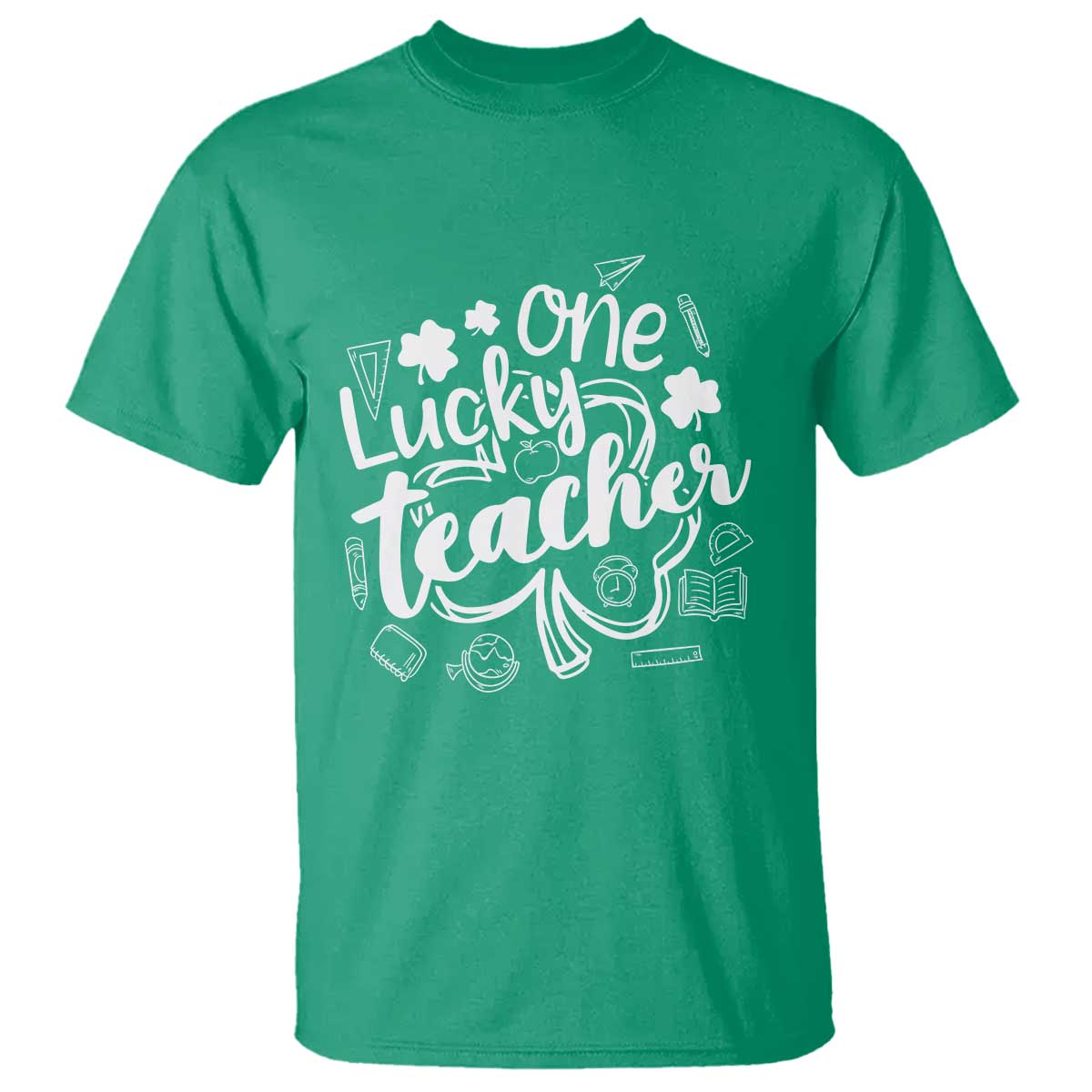 funny-st-patricks-day-irish-teacher-t-shirt-one-lucky-teacher-shamrock