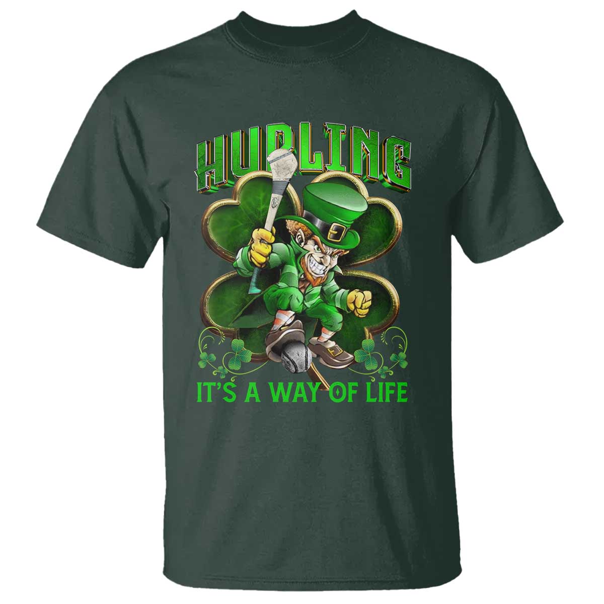 funny-hurling-its-a-way-of-life-t-shirt-leprechaun-shamrock-irish-sport