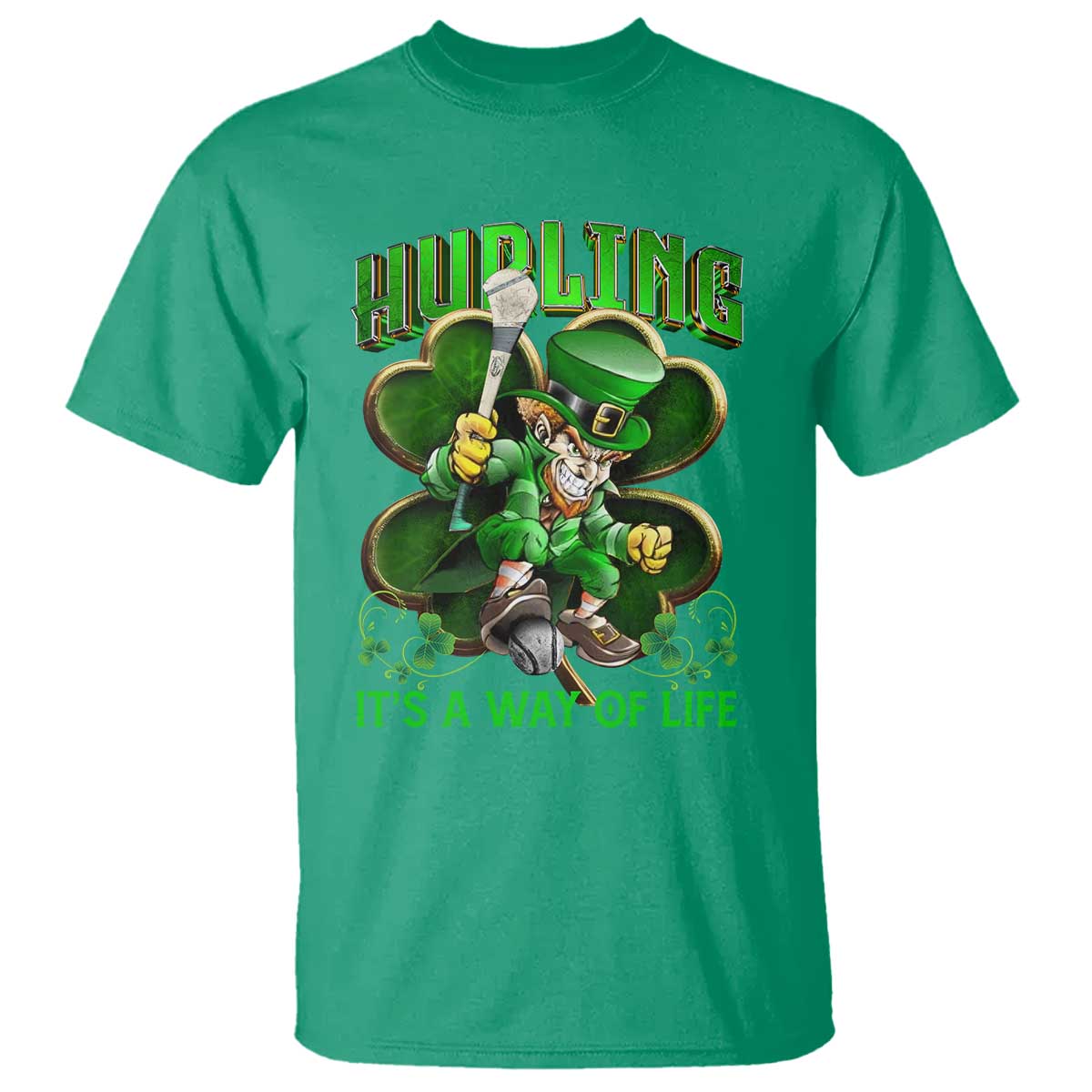funny-hurling-its-a-way-of-life-t-shirt-leprechaun-shamrock-irish-sport