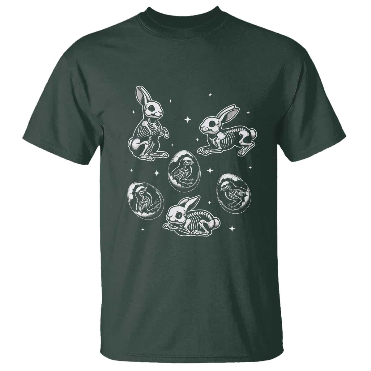 funny-easter-day-spooky-bunny-chicks-skeleton-t-shirt