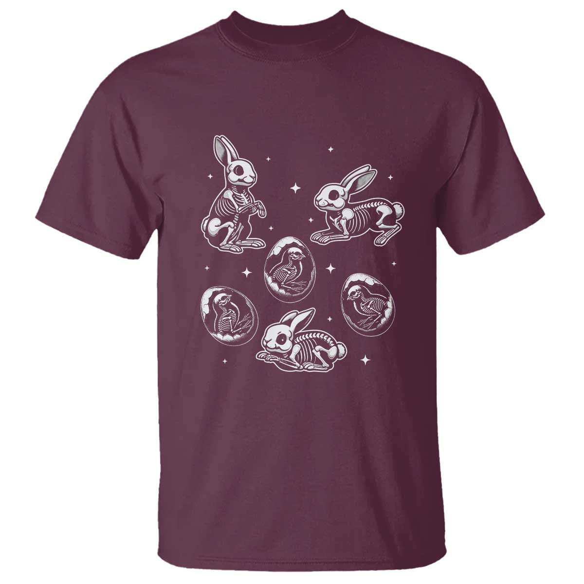 funny-easter-day-spooky-bunny-chicks-skeleton-t-shirt