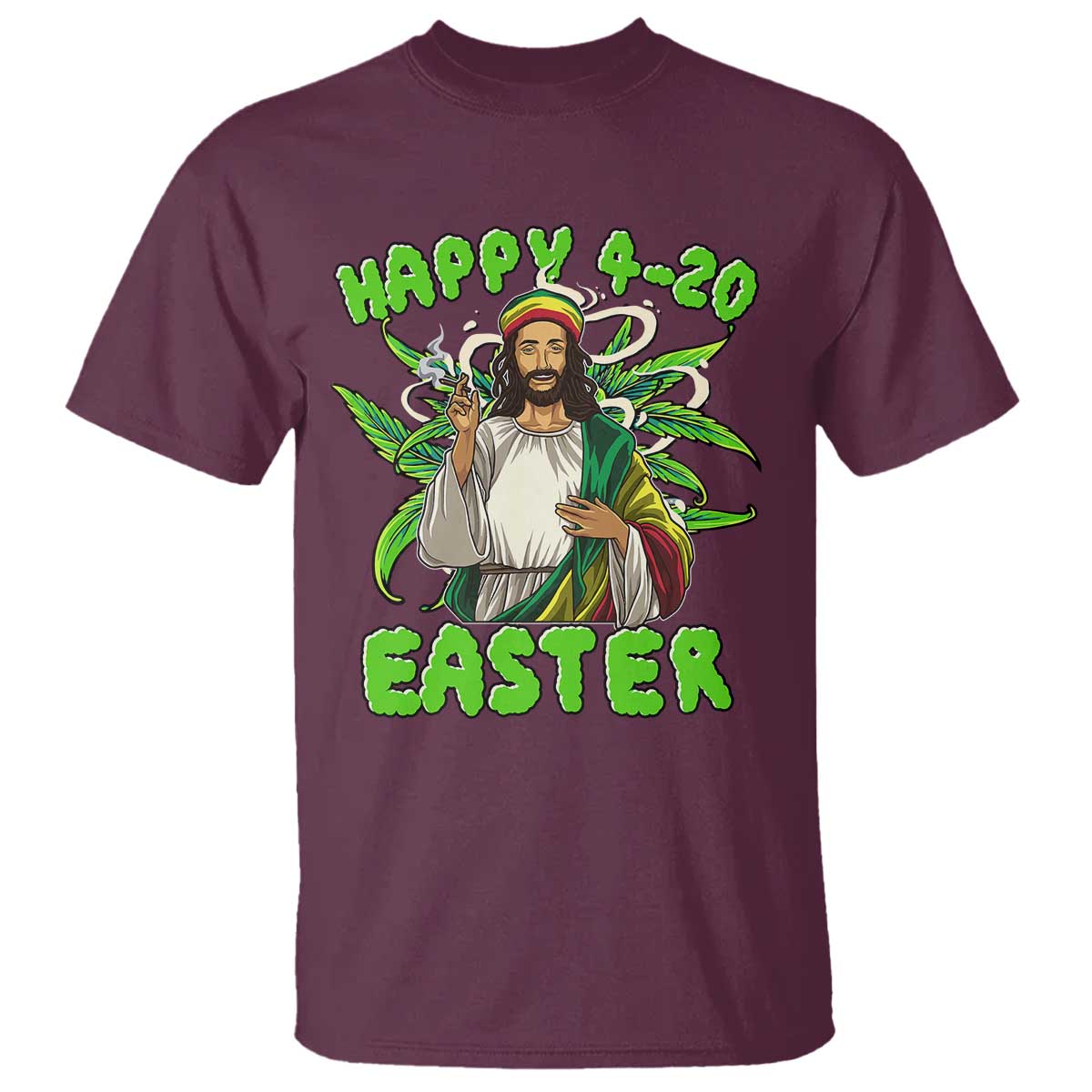 funny-easter-day-christian-weed-t-shirt-happy-420-easter-jesus-smokes-stoner