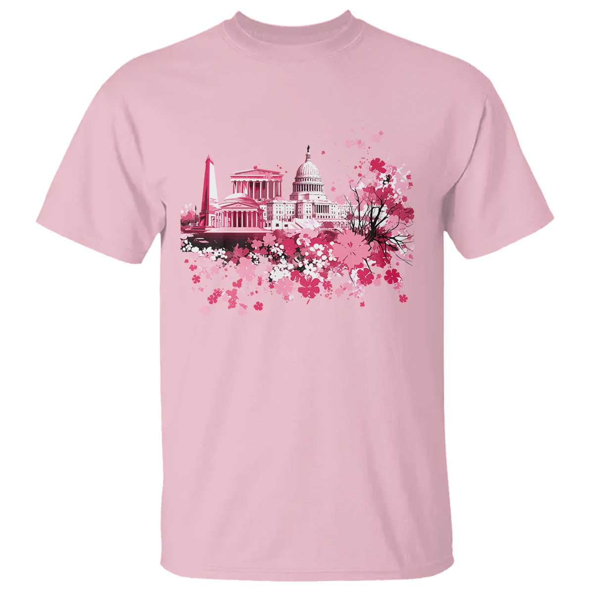 washington-dc-cherry-blossoms-t-shirt-capitol-building-monuments-memorials-sakura